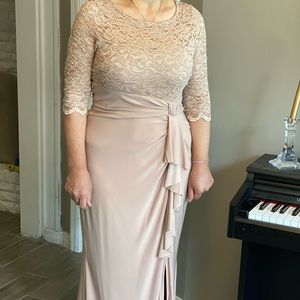 Maxi tan dress